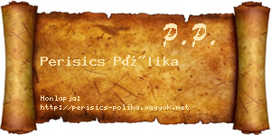 Perisics Pólika névjegykártya